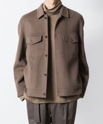 画像をギャラリービューアに読み込む, ATTACHMENT アタッチメントのWO/CA DOUBLE FACE BEAVER TRACKER JACKET - KHAKI GRAYの公式通販サイトsession福岡セレクトショップ
