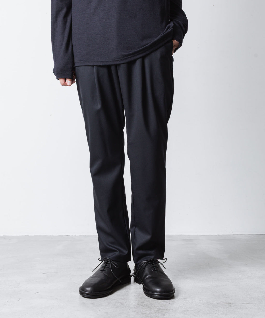 ATTACHMENT アタッチメントのT/W/SI STRETCH GABARDINE REGULAR FIT EASY TROUSERS - D.NAVYの公式通販サイトsession福岡セレクトショップ