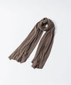 【 ATTACHMENT × JOHN SMEDLEY 】× JOHN SMEDLEY MERINO EXTRAFINE WIDE STOLE - D.CAMEL