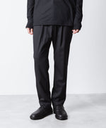 画像をギャラリービューアに読み込む, ATTACHMENT アタッチメントのT/W/SI STRETCH GABARDINE REGULAR FIT EASY TROUSERS - S.BLACKの公式通販サイトsession福岡セレクトショップ
