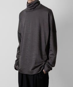 ATTACHMENT アタッチメントのWO/NY SMOOTH OVERSIZED HIGHNECK L/S TEE - GRAY 公式通販サイトsession福岡セレクトショップ