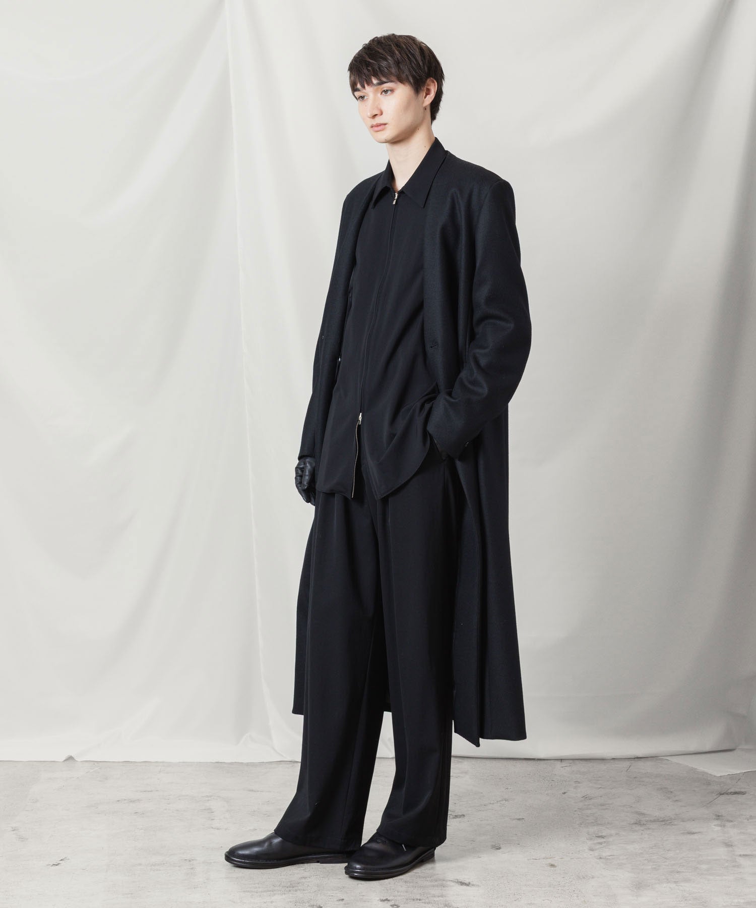 ATTACHMENT アタッチメントのWOOL SHAGGY PADDING CHESTER COAT - BLACKの公式通販サイトsession福岡セレクトショップ