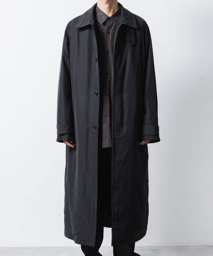 VEIN ヴェインのFIBRIL POPLIN PADDING BALMACAAN COAT - BLACKの公式通販サイトsession福岡セレクトショップ