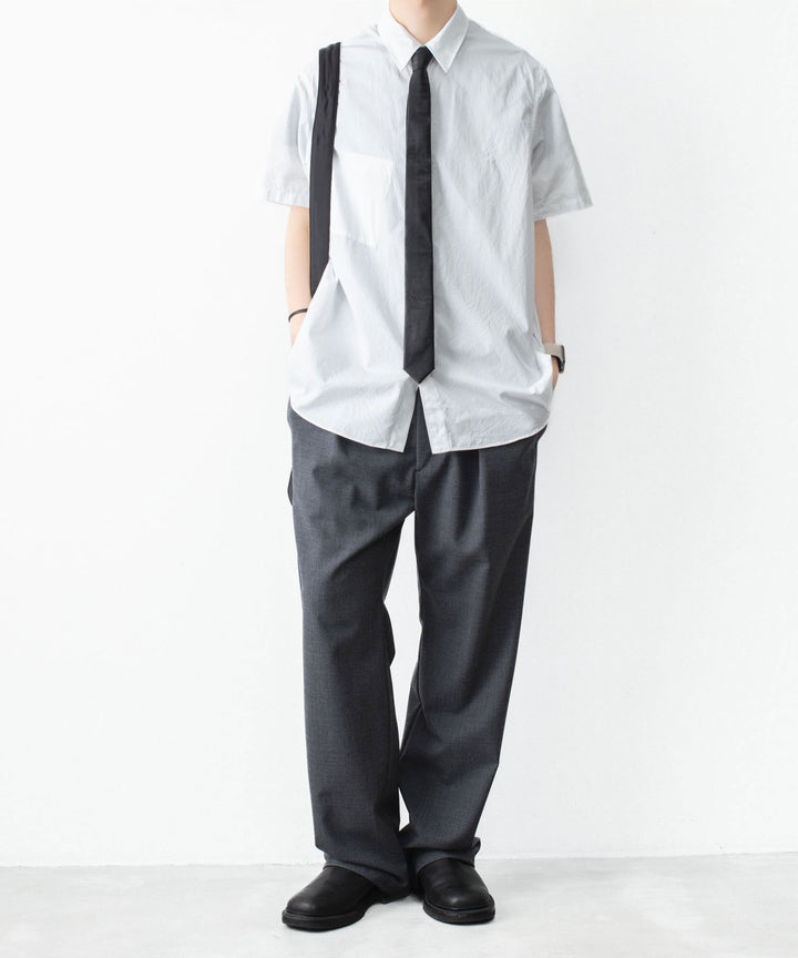 VEIN ヴェインのSYNTHETIC LEATHER NARROW TIE - BLACKの公式通販サイトsession福岡セレクトショップ