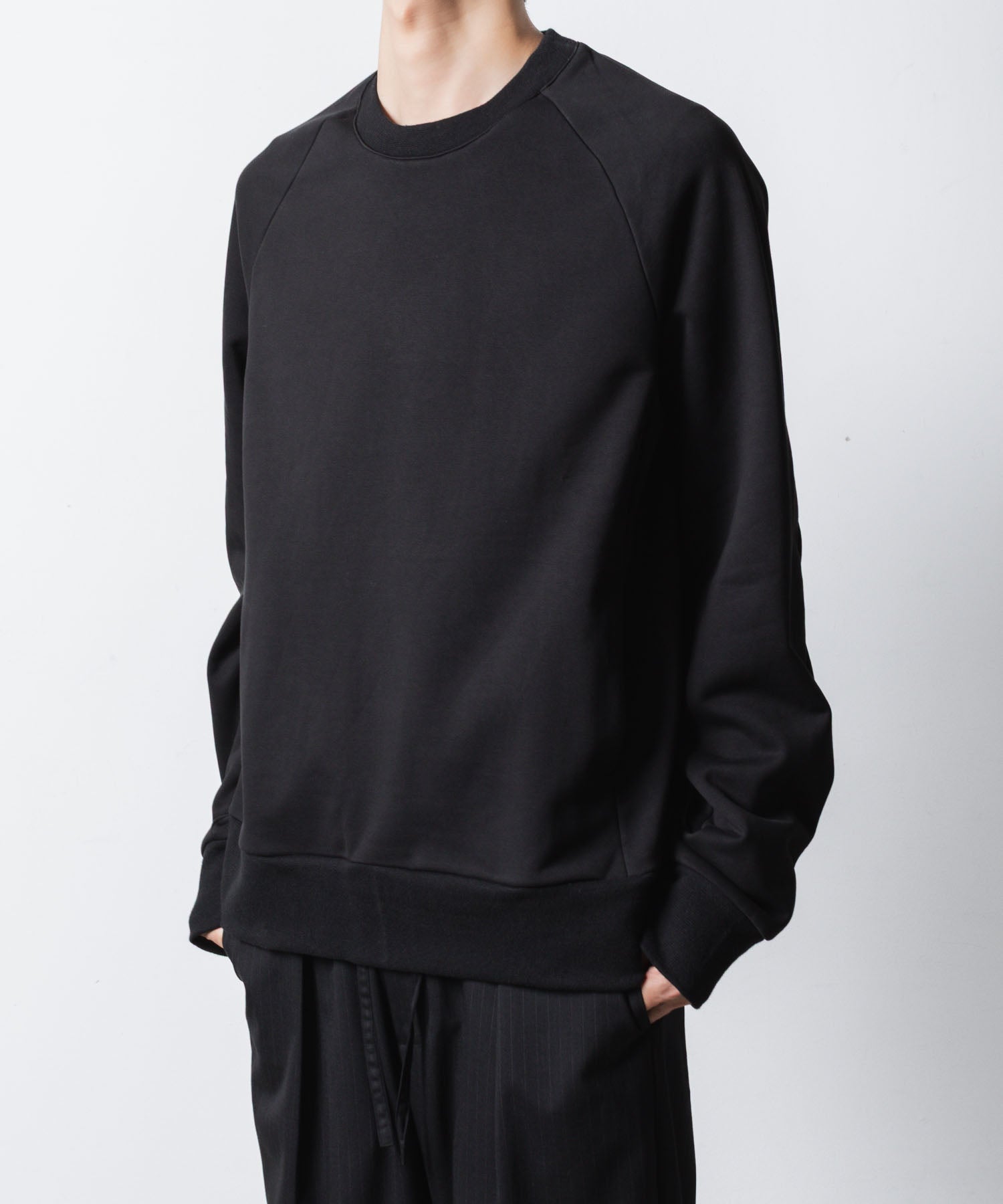 ATTACHMENT アタッチメントのCO STRECH TERRY PULLOVER - BLACKの公式通販サイトsession福岡セレクトショップ