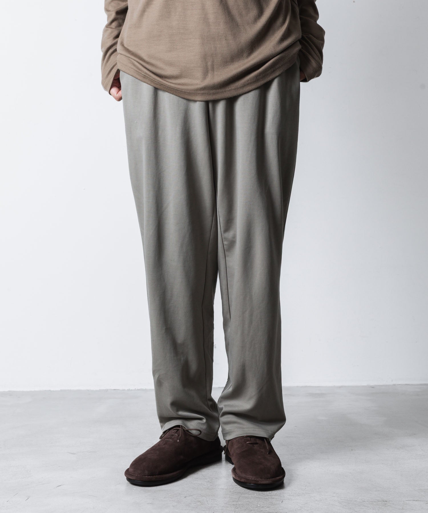 ATTACHMENT アタッチメントのCOTTON DOUBLE FACE LOUNGE TROUSERS - L.KH GRAYの公式通販サイトsession福岡セレクトショップ