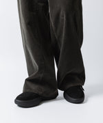 画像をギャラリービューアに読み込む, VEIN ヴェインのCOW LEATHER NUBUCK OVAL SOLE  TRAINER - BLACKの公式通販サイトsession福岡セレクトショップ
