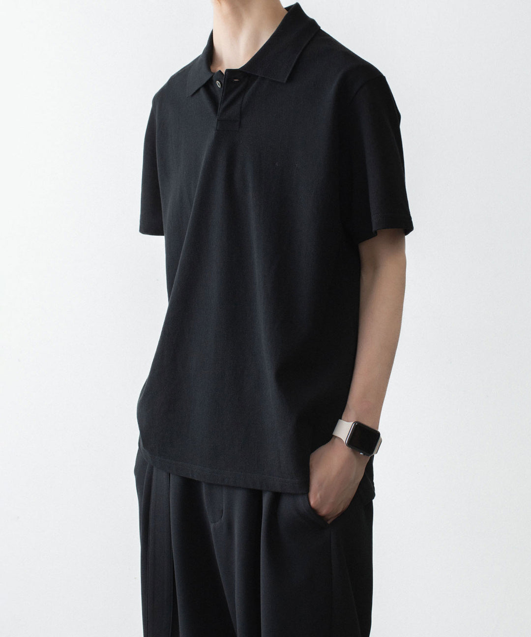 ATTACHMENT アタッチメントのSOFT PIQUE S/S POLO - BLACKの公式通販サイトsession福岡セレクトショップ