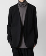 画像をギャラリービューアに読み込む, TTACHMENT アタッチメントのNY/CO STRETCH JERSEY COLLARLESS JACKET - BLACK 公式通販サイトsession福岡セレクトショップ
