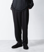 画像をギャラリービューアに読み込む, ATTACHMENT アタッチメントのCOTTON DOUBLE FACE LOUNGE TROUSERS - BLACKの公式通販サイトsession福岡セレクトショップ

