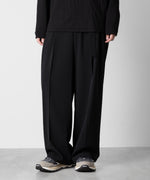 画像をギャラリービューアに読み込む, ATTACHMENT アタッチメントのSORIBIA TWILL BELTED WIDE TROUSERS-BLACKの公式通販サイトsession福岡セレクトショップ
