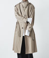 【ato】　STAND COLLAR SINGLE TRENCH COAT - BEIGE