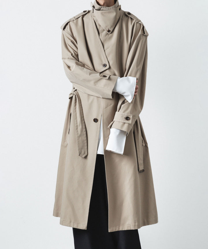 ato(アトウ)のSTAND COLLAR SINGLE TRENCH COAT - BEIGEの公式通販サイトsession福岡セレクトショップ