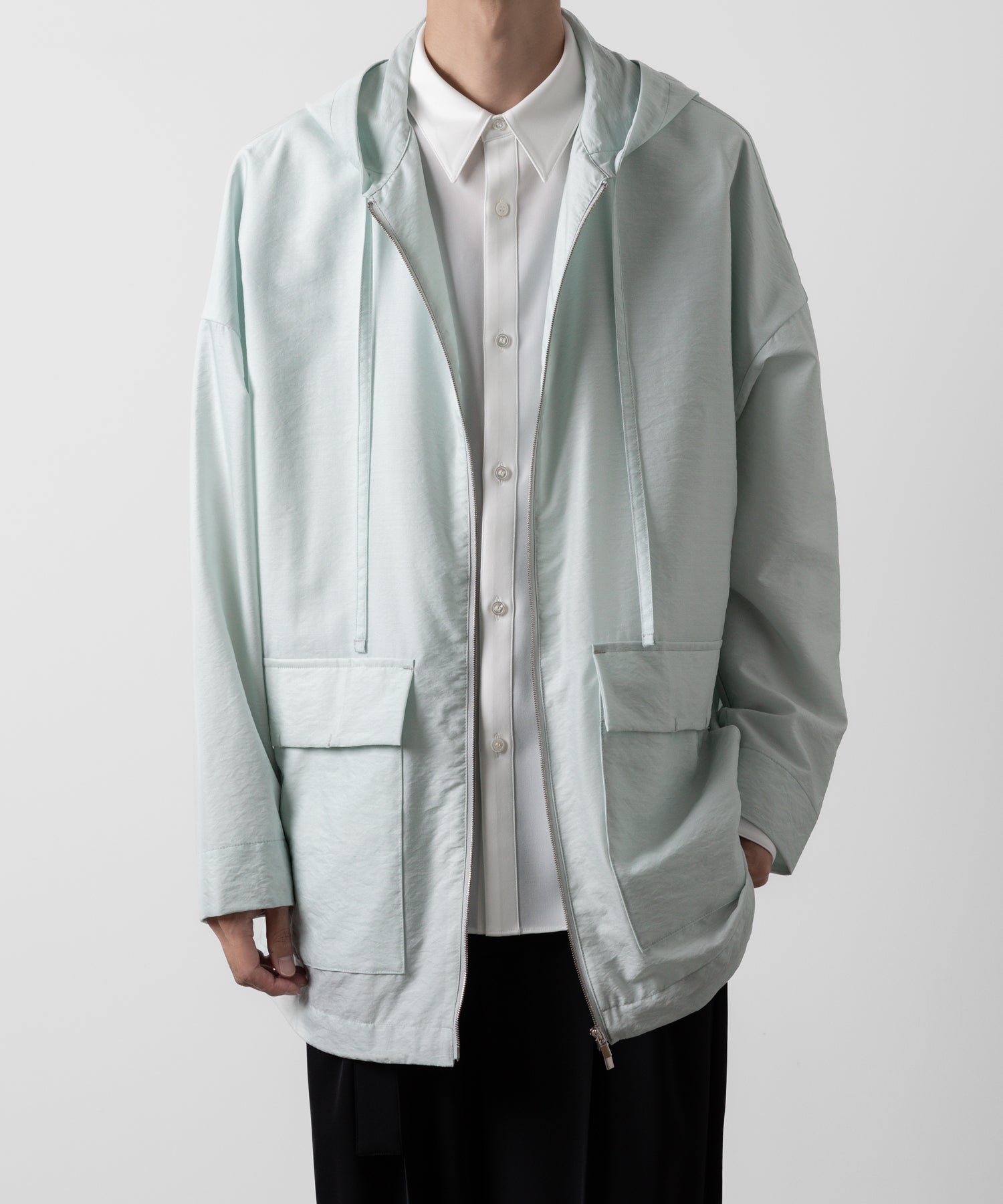 ATTACHMENT アタッチメントのWO/NY VOILE ZIP UP HOODED JACKET - L.GREEN 公式通販サイトsession福岡セレクトショップ