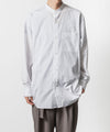 【 ATTACHMENT 】140/2 GIZA BROAD BANDCOLLAR L/S SHIRT - WHITE