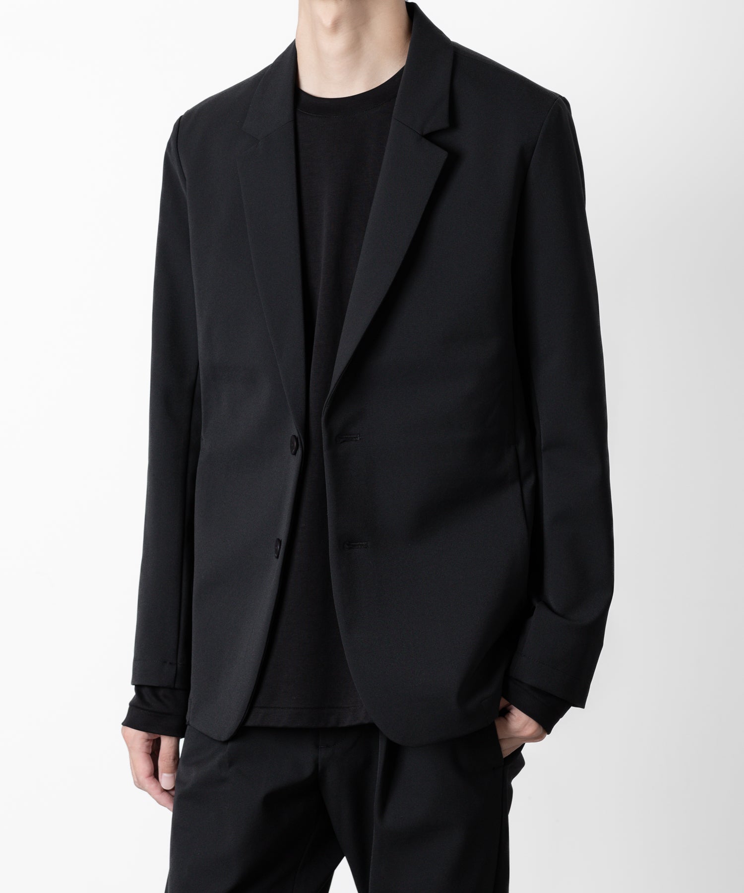 ATTACHMENT アタッチメント別注のSOLOTEX DOUBLE CLOTH 2B JACKET - BLACKの公式通販サイトsession福岡セレクトショップ