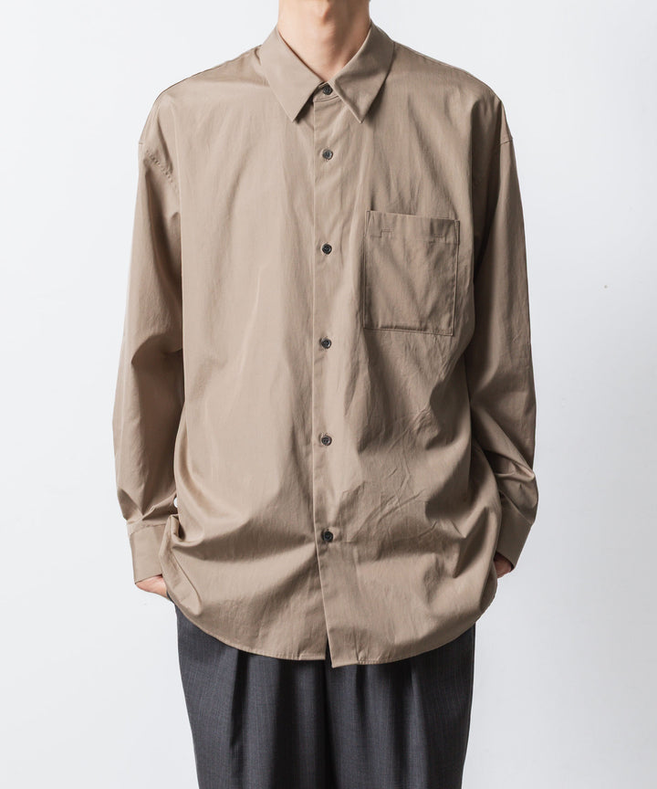 ATTACHMENT アタッチメントの140/2 GIZA BROAD L/S SHIRT - CAMELの公式通販サイトsession福岡セレクトショップ