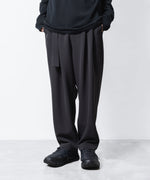 画像をギャラリービューアに読み込む, ATTACHMENT アタッチメントのPE STRETCH DOUBLE CLOTH BELTED WIDE TAPERD TROUSERS - D.GRAYの公式通販サイトsession福岡セレクトショップ
