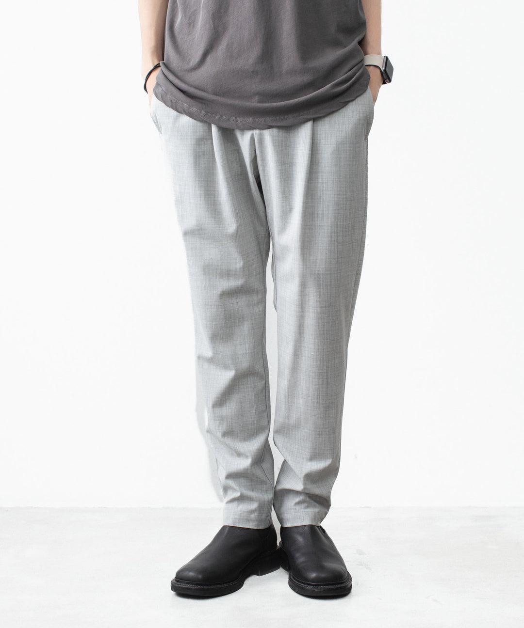 ATTACHMENT アタッチメントのWO/TA STRETCH TRO REGULAR FIT EASY TROUSERS - X.GRAYの公式通販サイトsession福岡セレクトショップ