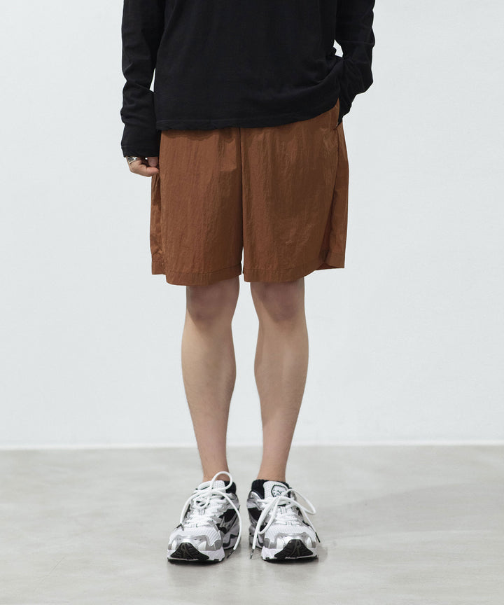 ATTACHMENT アタッチメントのNY TAFFETA SHORTS - BROWNの公式通販サイトsession福岡セレクトショップ
