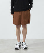 画像をギャラリービューアに読み込む, ATTACHMENT アタッチメントのNY TAFFETA SHORTS - BROWNの公式通販サイトsession福岡セレクトショップ
