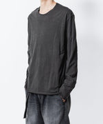 画像をギャラリービューアに読み込む, ATTACHMENT アタッチメントの80/2 PIMA CO JERSEY SLIM FIT LAYERED L/S TEE - X.BLACKの公式通販サイトsession福岡セレクトショップ
