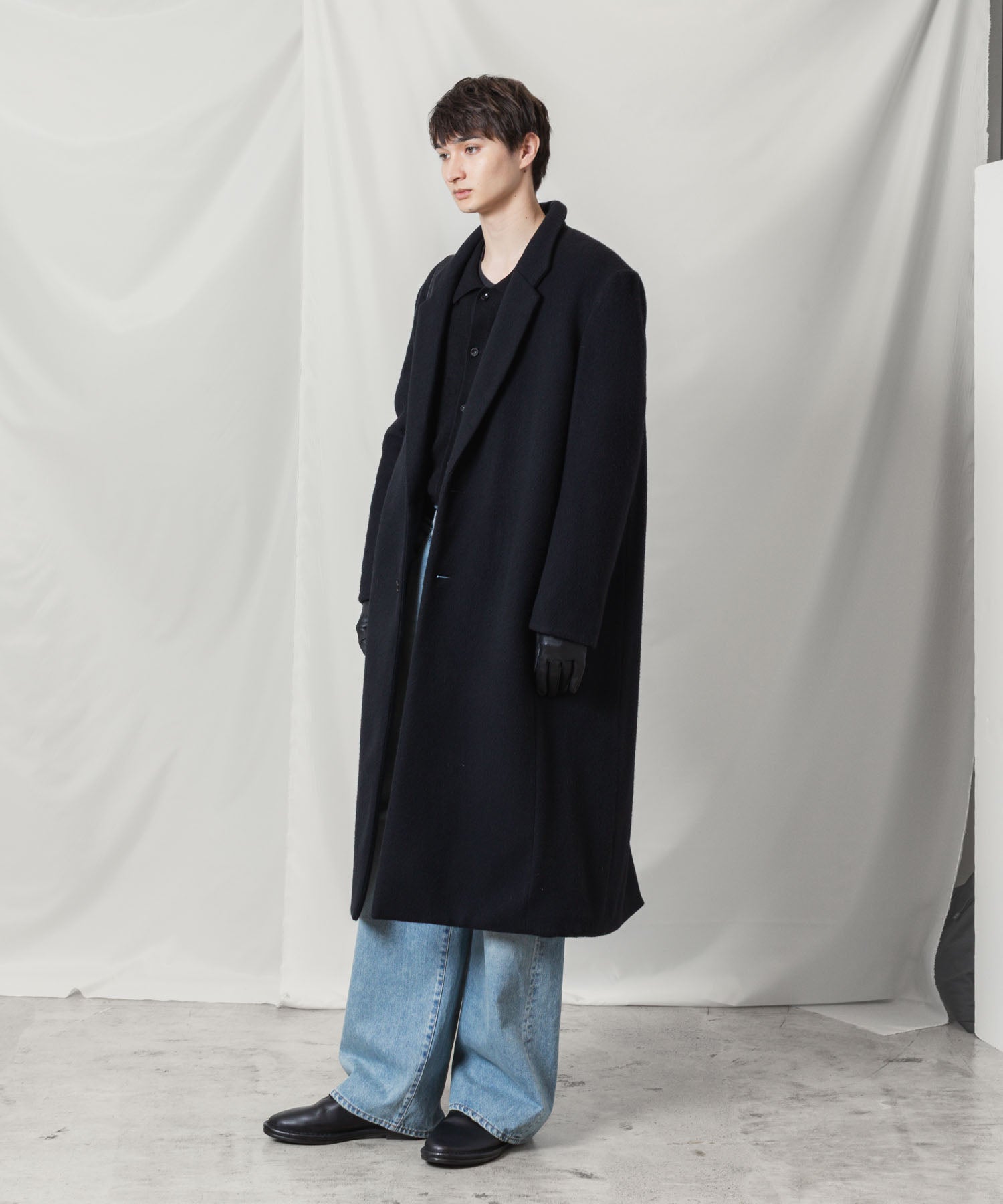 ATTACHMENT アタッチメントのWOOL SHAGGY PADDING CHESTER COAT - BLACKの公式通販サイトsession福岡セレクトショップ