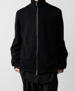 画像をギャラリービューアに読み込む, ato(アトウ)のSTAND COLLAR ZIP CARDIGAN  - BLACKの公式通販サイトsession福岡セレクトショップ
