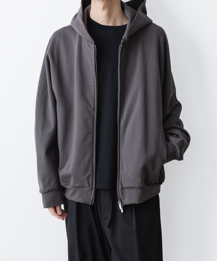 ATTACHMENT アタッチメントのCO STRECH TERRY ZIP UP HOODIE - D.GRAYの公式通販サイトsession福岡セレクトショップ