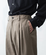 画像をギャラリービューアに読み込む, ssstein(シュタイン)のCOTTON RAYON EASY LONG WIDE TROUSERS - BEIGEの公式通販サイトsession福岡セレクトショップ
