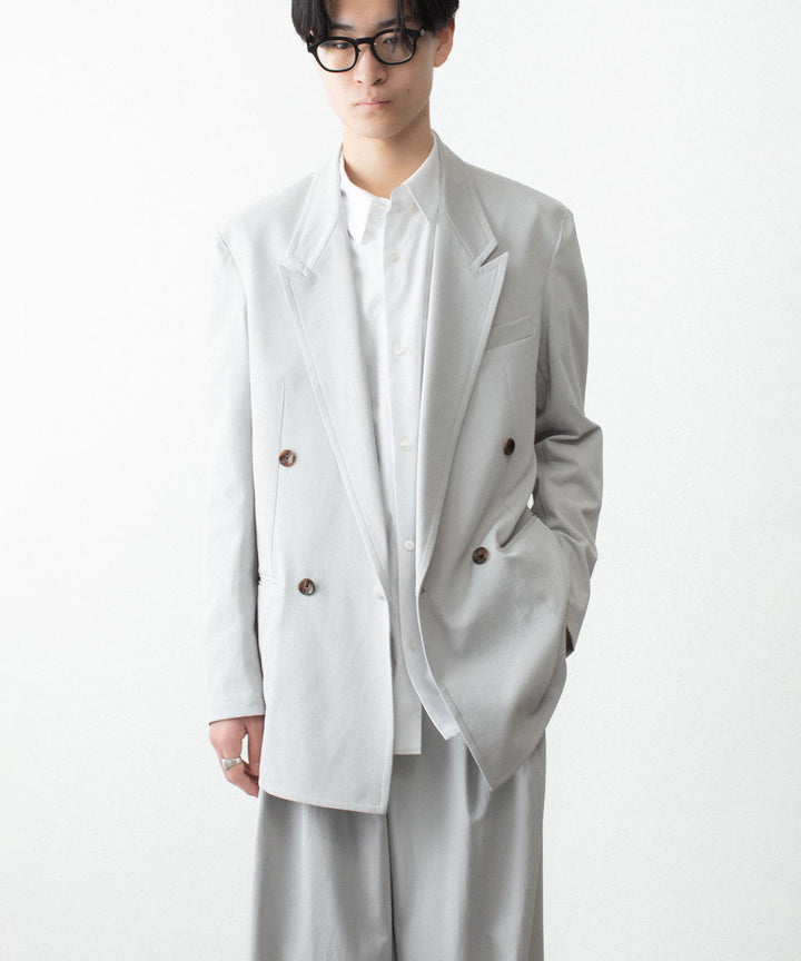 ATTACHMENT アタッチメントのPE/CO/LI DRY TWILL DOUBLE-BREASTED JKT - L.GRAYの公式通販サイトsession福岡セレクトショップ