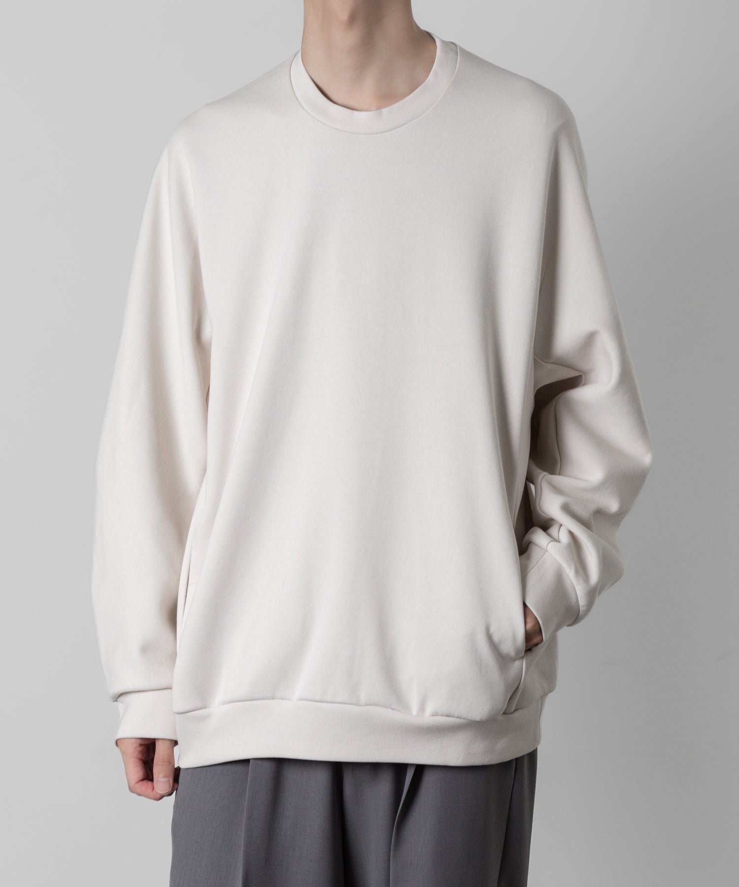 【ATTACHMENT】ATTACHMENT アタッチメントのCO/PE DOUBLE KNIT SWEAT SHIRT - OFF WHITE 公式通販サイトsession福岡セレクトショップ