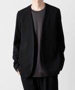 画像をギャラリービューアに読み込む, ATTACHMENT アタッチメントのPE STRETCH DOUBLE CLOTH COLLARLESS JACKET - BLACK 公式通販サイトsession福岡セレクトショップ
