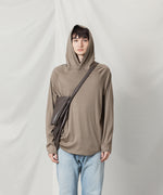 画像をギャラリービューアに読み込む, ATTACHMENT アタッチメントの1/60 WOOL SMOOTH HOODED PULLOVER - CAMELの公式通販サイトsession福岡セレクトショップ
