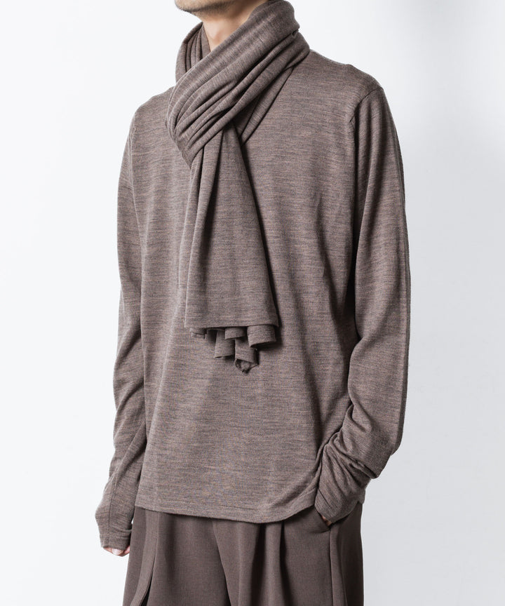 ATTACHMENT アタッチメント × JOHN SMEDLEYの× JOHN SMEDLEY MERINO EXTRAFINE WIDE STOLE - D.CAMELの公式通販サイトsession福岡セレクトショ