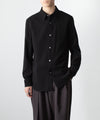 【 ATTACHMENT 】PE COMPACT TWILL REGULAR COLLAR DRESS SHIRT - BLACK
