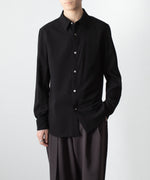 画像をギャラリービューアに読み込む, ATTACHMENT アタッチメントのPE COMPACT TWILL REGULAR COLLAR DRESS SHIRT - BLACKの公式通販サイトsession福岡セレクトショップ
