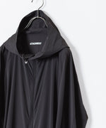 画像をギャラリービューアに読み込む, ATTACHMENT アタッチメントのNY 2LAYER STRETCH LIGHT HOODED COAT - BLACKの公式通販サイトsession福岡セレクトショップ

