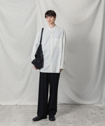 画像をギャラリービューアに読み込む, ATTACHMENT アタッチメントのCU/CO STRIPE TWILL BANDCOLLAR L/S SHIRT - S.GREENの公式通販サイトsession福岡セレクトショップ
