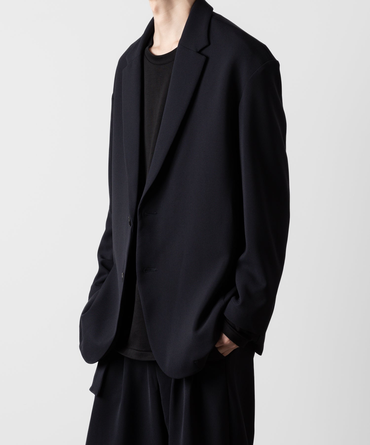 ATTACHMENT アタッチメントのPE STRETCH DOUBLE CLOTH OVERSIZED 2B JACKET - NAVY 公式通販サイトsession福岡セレクトショップ