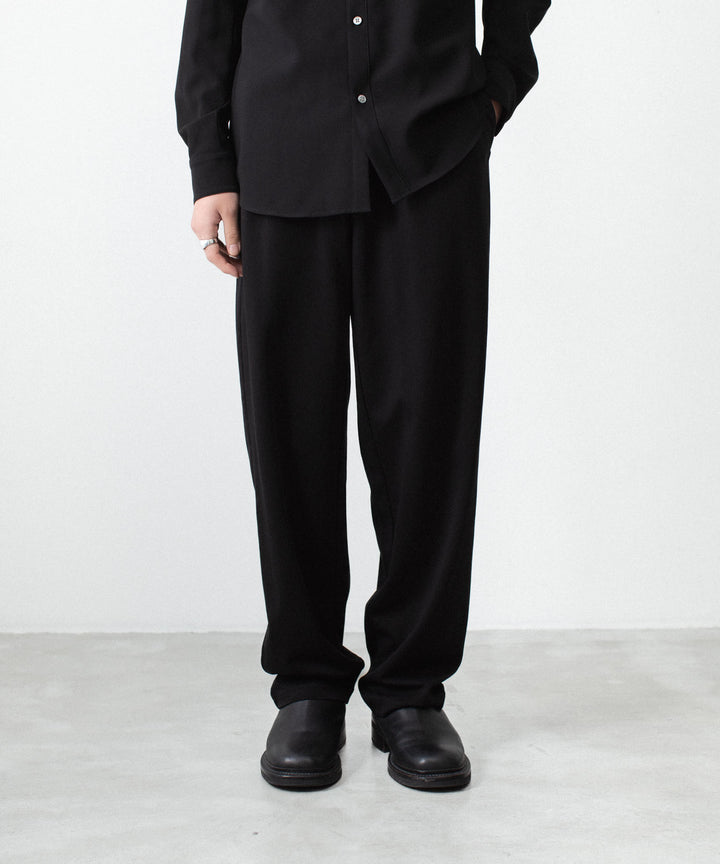 ATTACHMENT アタッチメントのCOTTON DOUBLE FACE LOUNGE TROUSERS - BLACKの公式通販サイトsession福岡セレクトショップ