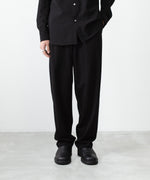 画像をギャラリービューアに読み込む, ATTACHMENT アタッチメントのCOTTON DOUBLE FACE LOUNGE TROUSERS - BLACKの公式通販サイトsession福岡セレクトショップ
