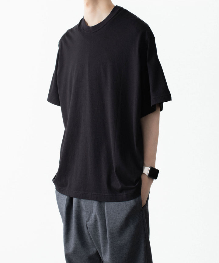VEIN ヴェインの100/3 SUEDE JERSEY VESSEL S/S TEE - BLACKの公式通販サイトsession福岡セレクトショップ