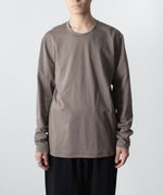 画像をギャラリービューアに読み込む, ATTACHMENT アタッチメントのCOTTON DOUBLE FACE SLIM FIT L/S TEE - KHAKI GRAYの公式通販サイトsession福岡セレクトショップ
