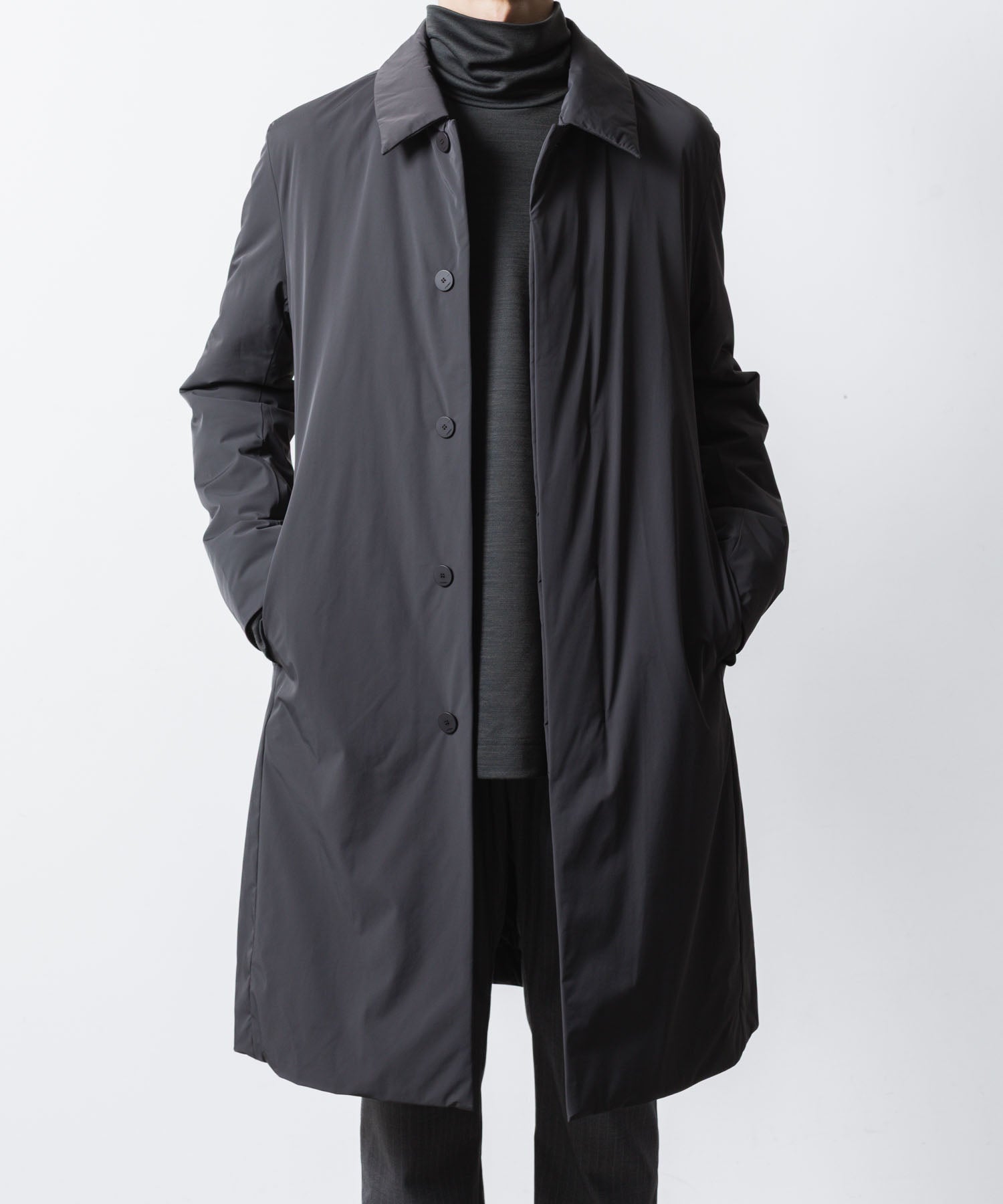 ATTACHMENT アタッチメントのNY 2LAYER STRETCH PADDING BALMACAAN COAT - D.GRAYの公式通販サイトsession福岡セレクトショップ