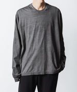 画像をギャラリービューアに読み込む, VEIN ヴェインの100/3 SUEDE JERSEY COLD DYED VESSEL L/S TEE - GRAYの公式通販サイトsession福岡セレクトショップ
