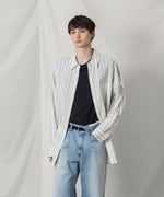 画像をギャラリービューアに読み込む, ATTACHMENT アタッチメントのCU/CO STRIPE TWILL L/S SHIRT - S.GREENの公式通販サイトsession福岡セレクトショップ
