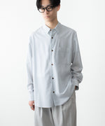 画像をギャラリービューアに読み込む, ATTACHMENT アタッチメントのWO/PE STRIPE L/S SHIRT - S.BLUEの公式通販サイトsession福岡セレクトショップ
