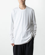 画像をギャラリービューアに読み込む, ATTACHMENT アタッチメントのCOTTON DOUBLE FACE SLIM FIT L/S TEE - WHITEの公式通販サイトsession福岡セレクトショップ
