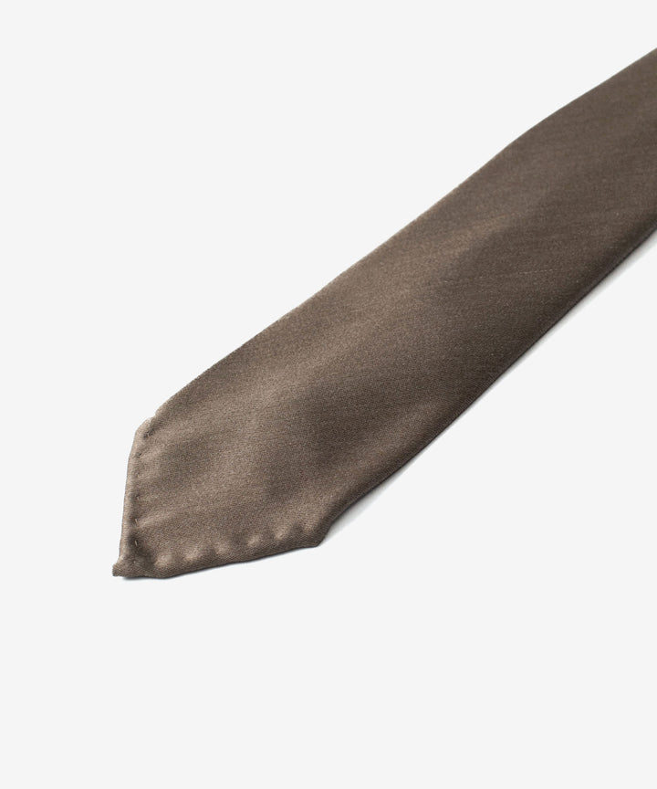 ATTACHMENT アタッチメントのSILK SATIN TIE - KHAKI GRAYの公式通販サイトsession福岡セレクトショップ